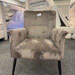2x Fauteuil Elie, Velvet, taupe